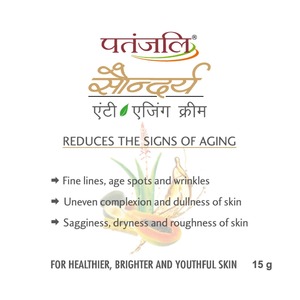 Crème visage anti-âge Patanjali Saundarya, soin hydratant quotidien pour peaux matures, beauté et soins personnels - Product Image 4