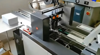 Plieuse-agrafeuse industrielle automatique nouvelle génération à deux têtes pour la production rapide de magazines et catalogues fins