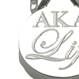 Pendentif rond infini AKA Silver Life 50 pour femmes, collier élégant avec symbole circulaire, bijoux de luxe pour sororité, cadeau d'anniversaire - Product Image 3