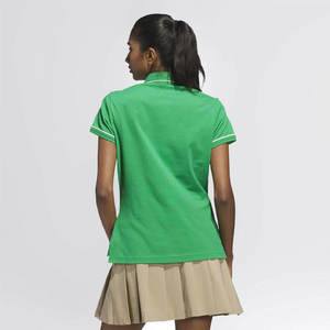 เสื้อโปโลพิมพ์ลายโลโก้แบบกำหนดเองสำหรับผู้หญิง - Product Image 2