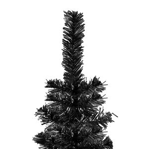 Árbol de Navidad Delgado Ajustable con Brazos de PVC Negro y Acero - Product Image 3