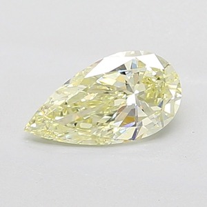 Diamant en forme de poire jaune clair fantaisie de 1,01 ct, pureté VS1, coupe excellente, diamant certifié pour bijoux fins - Product Image 1