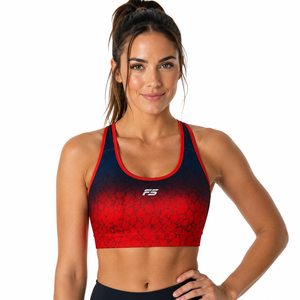 High Impact Gradient Ombre Marble Print Women Sports <b>Bra</b> Padded Racerback Yoga Top Breathable Custom Logo Fitness Gym Wear OEM - Product Image 1