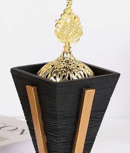 Art Empire Exports – Brûleur de Bakhoor en Résine de Luxe, Mabkhara, Encens Oud Arabe, Support Décoratif pour Parfum d'Ambiance - Product Image 2
