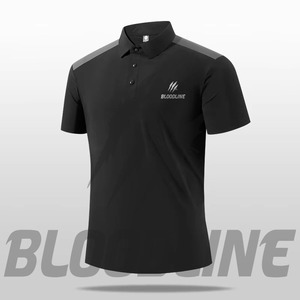 Polo de Manga Corta para Hombre Bloodline, Color Sólido, Tejido de Punto, Secado Rápido, Corte Regular, Marrón - Product Image 3