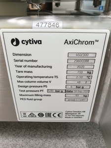 Colonne de chromatographie Cytiva Axichrom 450/300/PMMA/20SS/PED 2020 - VP.064.LZ - Product Image 2