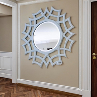 Nouveau Miroir Mural d'Entrée Moderne de Luxe en MDF Innovant - Couleur/Forme/Taille Personnalisables, Écologique, Fait Main, Cadeau d'Anniversaire