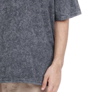 Mens Washed Look T Shirt Oversized Fit Short Sleeve Crew Neck Casual Streetwear <b>Top</b> Vintage Style Wholesale Clothing Supplier - Product Image 6