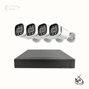 Kit de Cámaras de Seguridad CCTV Sudex 34C 4CH PoE, 5MP Full HD, Visión Nocturna, IP66 Impermeable, NVR en la Nube, Sistema de Vigilancia para Interiores y Exteriores - Product Image 6