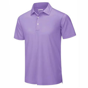 Custom Plain <b>Purple</b> Polo <b>Shirt</b> Short Sleeve Breathable Soft Fabric Casual Wear Comfortable Fit Summer Fashion OEM Logo Design - Product Image 1