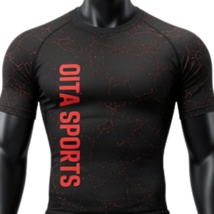 Black <b>Red</b> Men Compression T <b>Shirt</b> and Shorts Set Breathable Stretch Gym Fitness Training Running Athletic Sportswear Clothing - Product Image 3