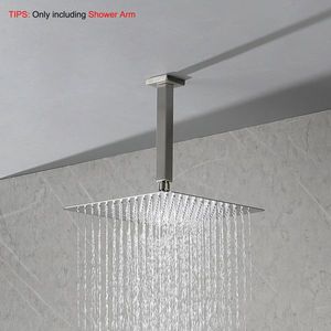 Braccio per soffione doccia a pioggia con filettature coniche NPT da 1/2, braccio di estensione per doccia a soffitto, accessorio per box doccia - Product Image 4