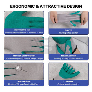 ถุงมือยางเคลือบลาเท็กซ์สำหรับงานอุตสาหกรรม ทนทาน ราคาโรงงาน - Product Image 5