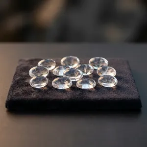 Figura de Ágata Sphatik de Cristal Natural, Piedra Preciosa Curativa, Religiosa, de Alta Calidad, Ecológica, Hecha a Mano, para Pooja - Product Image 2