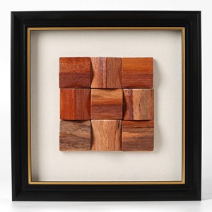 Sculpture murale géométrique tête de loup en bois d'acacia, style moderne minimaliste, vente en gros - Product Image 5