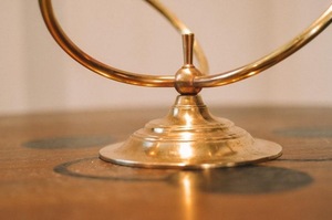 ILAHI's Vintage <b>Brass</b> Handmade Tapered <b>Candlestick</b> <b>Holder</b> Embossed Design 1-Color Print High Quality Heat Resistant Christmas - Product Image 1