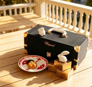 Caja de Regalo para Pastel Lunar con Impresión Personalizada, Hecha con Materiales Reciclados y Empaque de Papel de Lujo para Regalos Festivos - Product Image 1