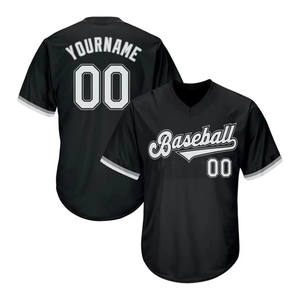 2026 Trendy Baseball V Neck Jersey 100%<b>Polyester</b> Breathable Anti-Bacterial Lightweight Custom Logo Team Name Baseball <b>Shirt</b> - Product Image 5