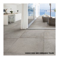 Baldosas de Cerámica Modernas de 1000x1000mm con Acabado Brillante, Antideslizantes y Resistentes al Desgaste para Uso Exterior, de la India