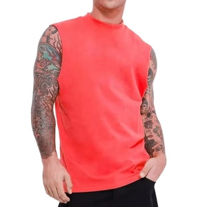 Camiseta Deportiva Ligera de Alta Calidad para Hombre, Chaleco Informal Transpirable de Punto, Spandex/Algodón, Ropa Deportiva de Colores Sólidos de Fábrica - Product Image 5