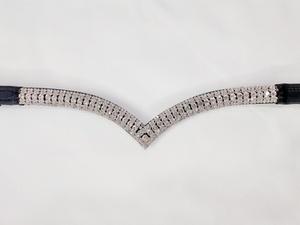 Diadema de Diamantes de Cristal Blanco Premium para Caballo, Accesorio para Brida, Equipo de Equitación, Proveedor Mayorista - Product Image 2