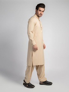 Elegante Shalwar Kameez Tradicional Indio de Algodón de Alta Calidad para Hombre |   Ropa para Fiestas y Eventos de Boda Sin Arrugas - Product Image 3