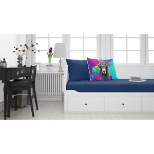 Nuevo, ligero, Súper suave, Hippie, Animal, chimpancé, funda de almohada estándar, juego de sábanas y fundas de almohada decorativas de fácil cuidado - Product Image 2