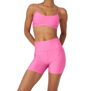 Femmes taille haute hanche levage Gym Fitness Yoga costume sans manches sans couture Yoga pantalon été tenue décontracté Yoga ensemble - Product Image 1