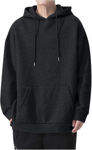Spring Lightweight Sweatshirts French Terry <b>Mens</b> Hoodies Breathable <b>Pullover</b> High Quality Fabric Plain Hooded - Product Image 3