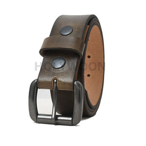 Ceinture en cuir décontractée pour hommes, en cuir de vache durable, ceinture en cuir de qualité supérieure pour hommes, usage quotidien, ceinture en cuir pour hommes avec boucle réglable - Product Image 6