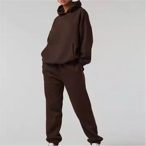 Plus size luxury tracksuit French terry cotton set Oversized plain hoodie Blank tracksuit jogger with <b>puff</b> printing logo - Product Image 5