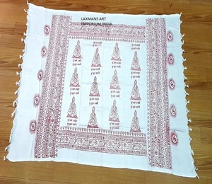 Pareos Pareo con estampado de dioses hindúes de viscosa de colores sólidos para ropa de playa, proveedor mayorista de India - Product Image 2