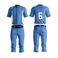 Kain 100% Poliester dengan Desain Anda Sendiri OEM Grosir Seragam Baseball Bernapas Set Seragam Baseball Custom Print