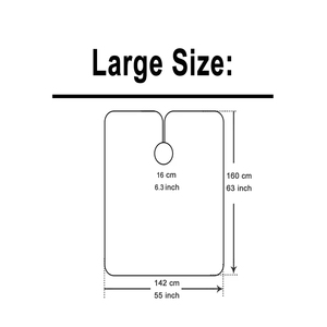 ผ้าคลุมตัดผมแบบมืออาชีพ พิมพ์ลายตามสั่ง ขายดี พร้อมคลิปโลหะปรับได้ - Product Image 6