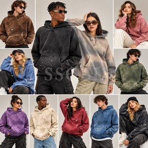 Sudadera con Capucha de Felpa Francesa de 400 g/m² con Lavado Ácido, Fabricante de Ropa de Bangladesh, Six Season Global Business Streetwear - Product Image 4