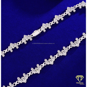 Chaîne en argent sterling 925 de haute qualité avec croix sertie de diamants moissanite, bijoux de luxe hip-hop pour les grossistes - Product Image 3