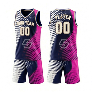 Conjunto de Uniforme de Baloncesto Personalizado de Primera Calidad, Transpirable, para Adultos, Uniforme Deportivo, Jersey de Baloncesto Hecho a Medida - Product Image 2