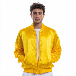 Wholesale Satin <b>Jacket</b> Coat <b>Men's</b> Street Style <b>Varsity</b> Satin <b>Jacket</b> <b>Mens</b> Flight <b>Bomber</b> Satin <b>Jackets</b> Tops <b>Men</b> - Product Image 6