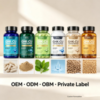 SYC BIO GHK-CU Peptide de Cuivre 300 mcg Formule Premium Gélules Molles 120 Gélules Marque Privée OEM ODM Prix Usine Vente en Gros
