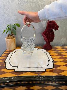 Porte-couverts en verre luxueux avec poignée incurvée, parfait pour la mise en place quotidienne de la table à manger, le comptoir de cuisine et la décoration intérieure, idéal pour offrir en cadeau. - Product Image 4