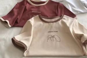 Camiseta de Verano para Mujer, Económica, Ligera, 100% Algodón, Antiarrugas, de Secado Rápido, Corte Ajustado, Casual, Estampada, Cuello Redondo, Compresión - Product Image 4