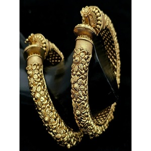 PULSERAS ELEGANTES Y BRILLANTES de Moda, Acabado Dorado de Primera Calidad, Juego de Dos Pulseras Abribles con Moissanita para Mujer, para Bodas - Product Image 1