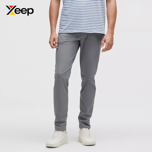 ออกแบบโลโก้ XEEP ตามสั่ง XC-MT-16 กางเกงขายาวผู้ชายทรงตรง สไตล์ลำลอง เอวสูง น้ำหนักเบา แห้งเร็ว ระบายอากาศได้ดี คุณภาพสูง - Product Image 1