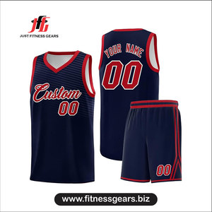 Ensemble de maillots de basket-ball personnalisés Just Fitness Gears, rose et violet, col en V, sans manches, en mesh, pour adultes, évacuation de l'humidité - Product Image 3