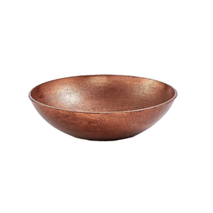 Nouveaux bols de pédicure de luxe en métal, design martelé, ronds, en cuivre, avec repose-pieds, vente directe usine - Product Image 5