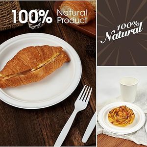 Fourchettes en carton robustes 155 mm sans plastique pour restaurants, hôtels et restauration commerciale – Lot de 100 pièces pour buffets et fêtes - Product Image 5
