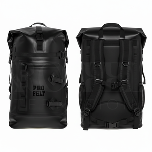 Mochila enrollable impermeable de cuero genuino de alta calidad, mochila de viaje de gran capacidad para portátil, mochila informal de negocios para exteriores para hombre - Product Image 6