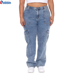 Pantalones Vaqueros Anchos de Mezclilla para Mujer, Estilo Boyfriend, Cintura Alta, Bolsillos Clásicos, Casual - Product Image 2