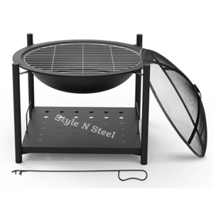 Brasero de Cocina con Pintura Resistente al Calor, Diseño Independiente, Calentador Exterior para Leña/Carbón - Product Image 1