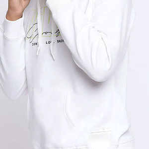 ผู้ผลิตเสื้อผ้าสตรีทแวร์แบบสั่งทำ เสื้อฮู้ดผ้าฟลีซแบบมีเชือกผูก กระเป๋าจิงโจ้แบบปกติ เสื้อฮู้ดแบบสวมหัวสำหรับผู้ชาย - Product Image 3